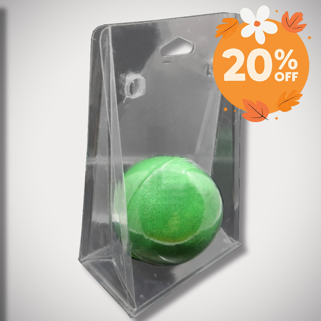 2.75" Diameter Standing Bath Bomb Clamshell