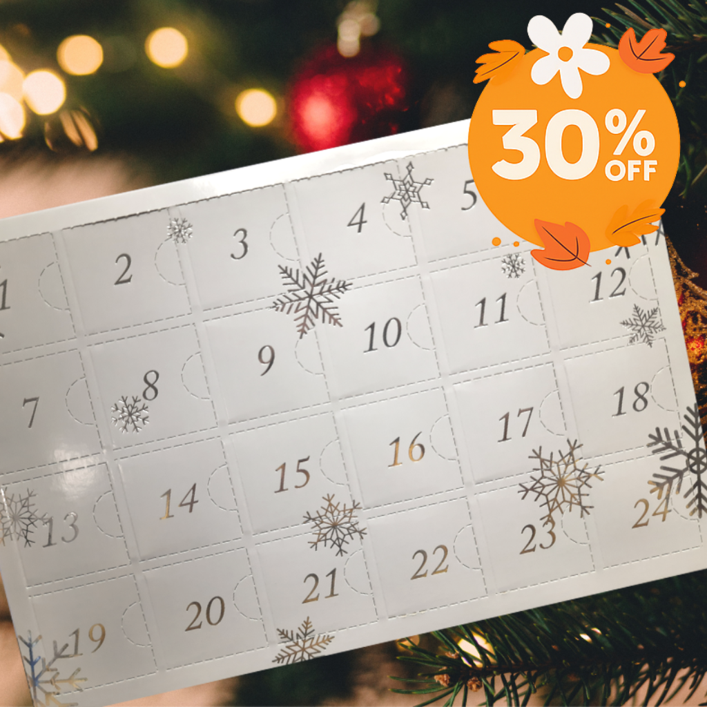 Snow Flake Advent Calendar (Box and Tray)