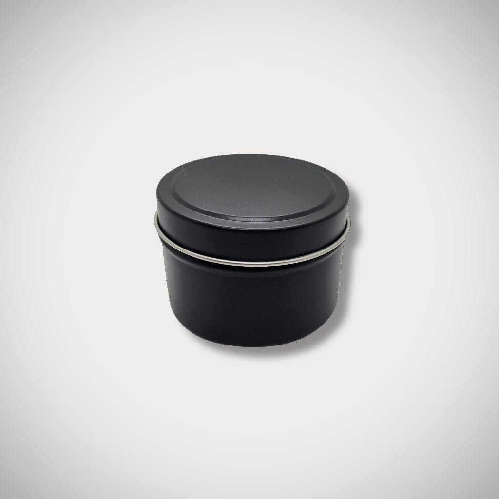 4oz Matte Black Candle Tin