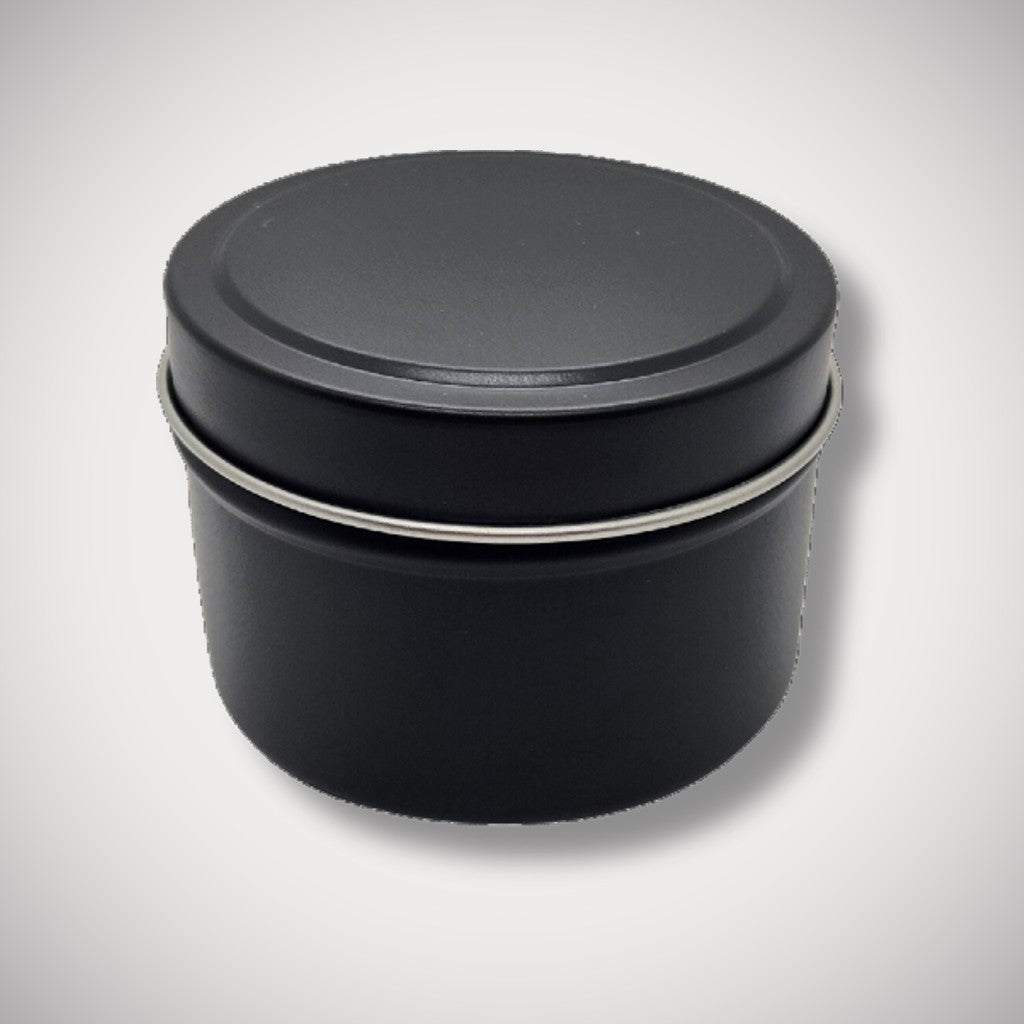 8oz Matte Black Candle Tin