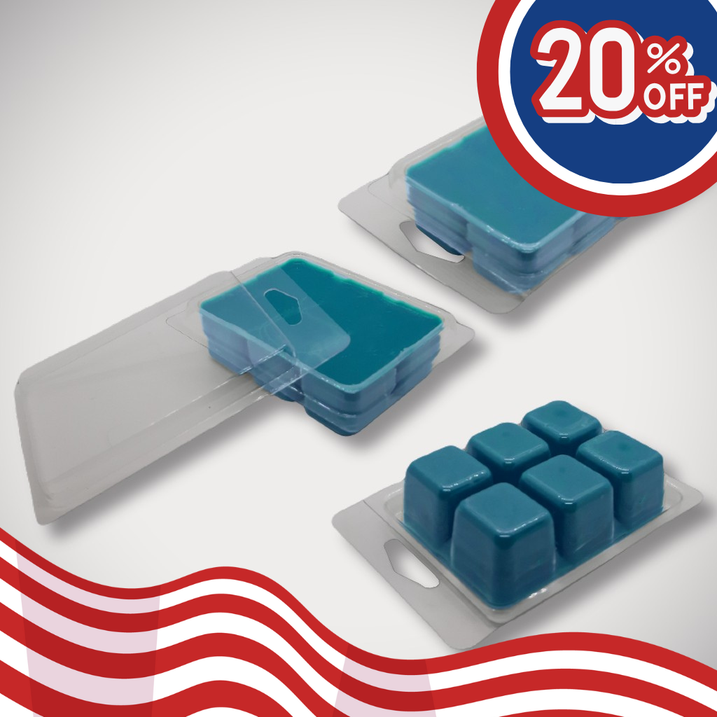 Two Piece 2.4 oz 6-Cavity Clamshells