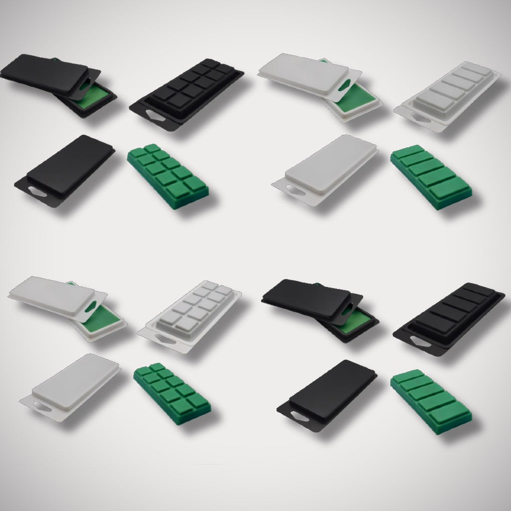 Snap Bar Wax Melt Clamshells Candy Bar Style Cindarn Packaging