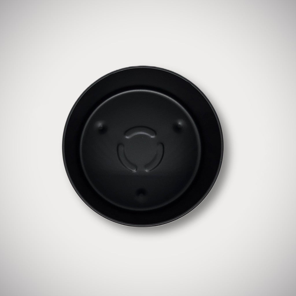 8oz Edgeless Matte Black Candle Tin