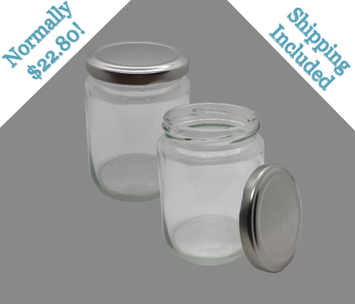 Door Buster 8 oz Clear Candle Jar Vessel (12 Pack)