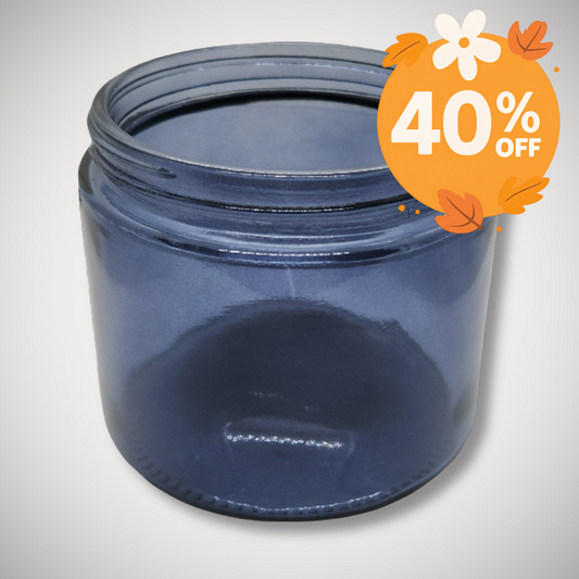 Translucent Black 12oz Wide Mouth Candle Vessel Jar