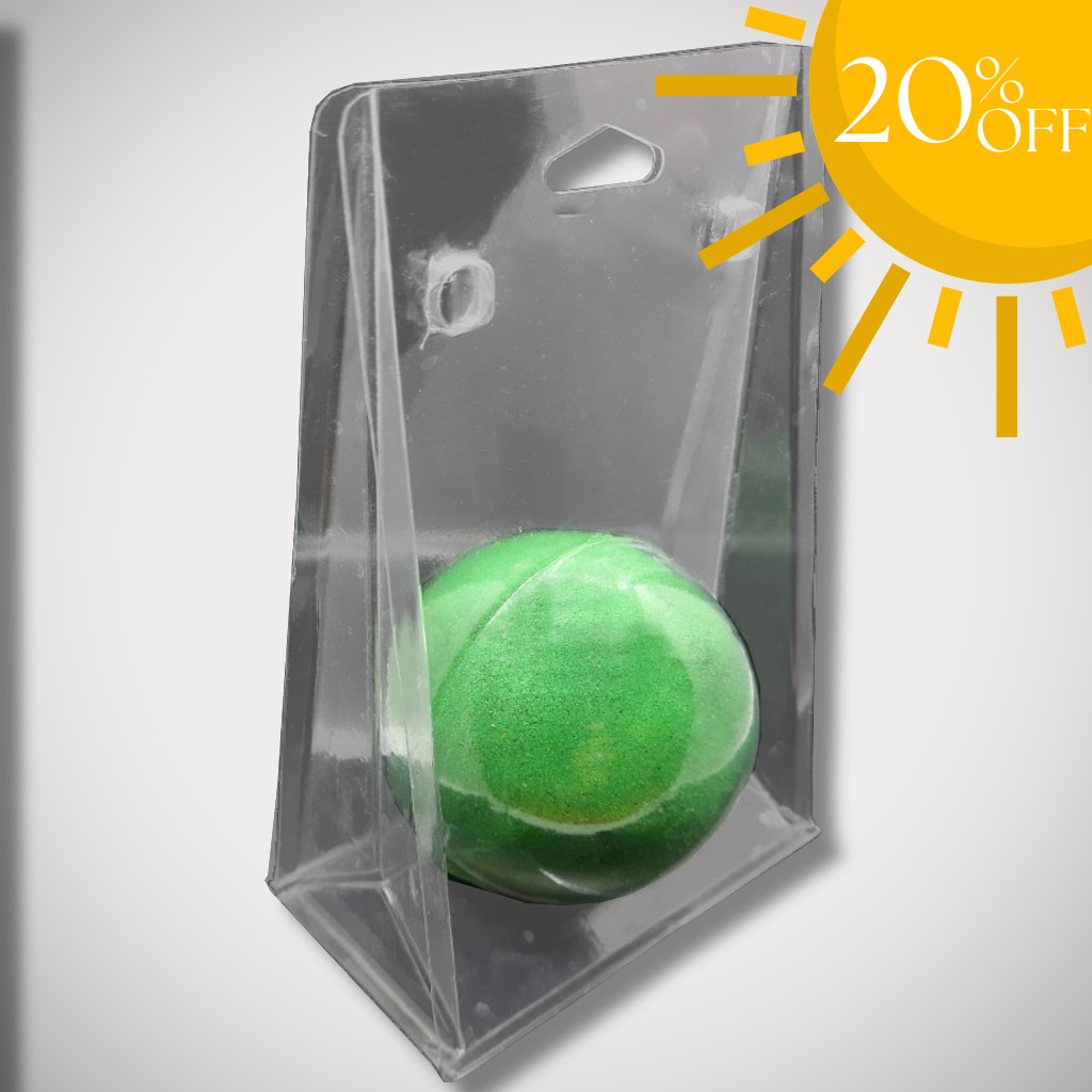 2.75" Diameter Standing Bath Bomb Clamshell