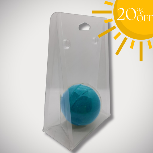 2.5" Diameter Standing Bath Bomb Clamshell