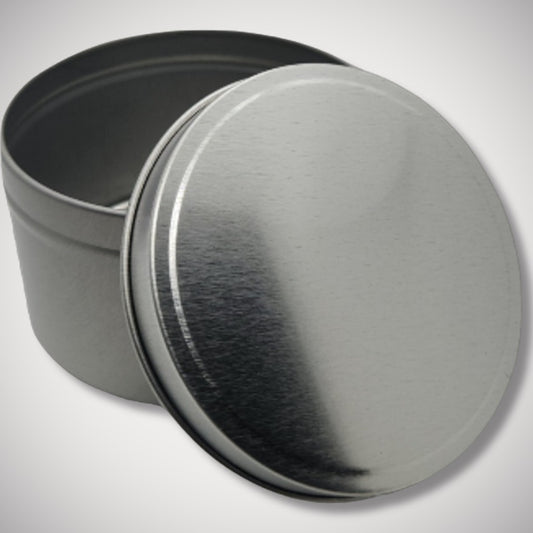 14oz Silver Candle Tin