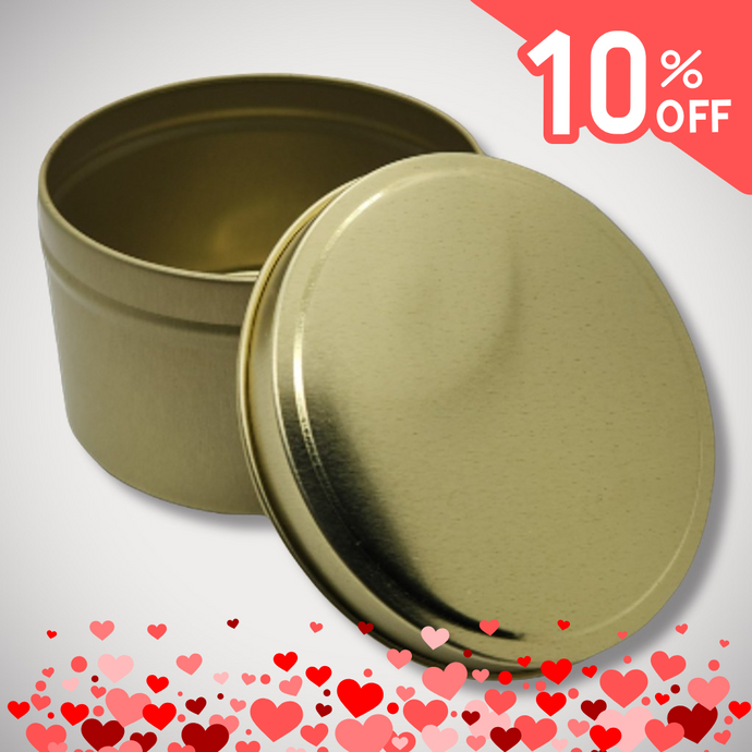 8oz Matte Black Candle Tin