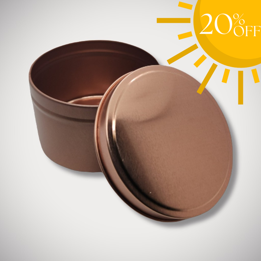8oz Rose Gold Candle Tin