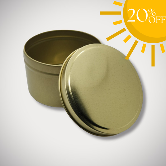 8oz Gold Candle Tin