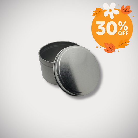 4oz Silver Candle Tin