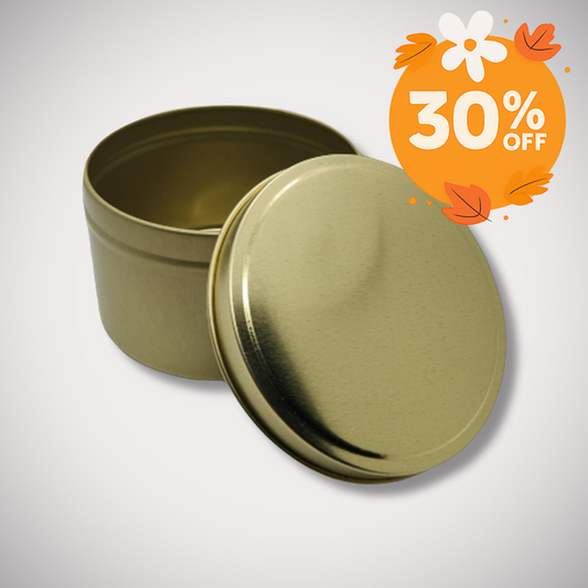 8oz Gold Candle Tin