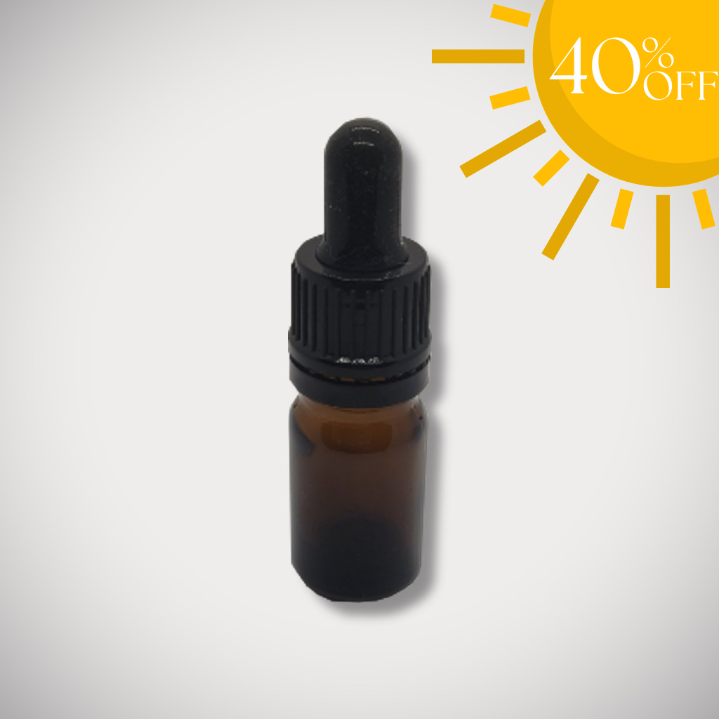5ml Glass Amber Bottle and Dropper