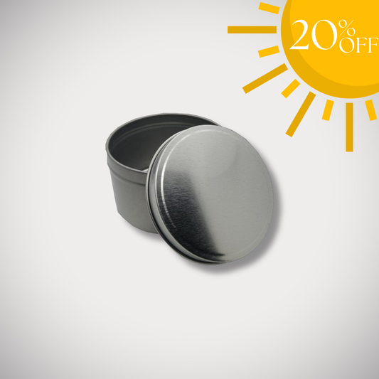 4oz Silver Candle Tin
