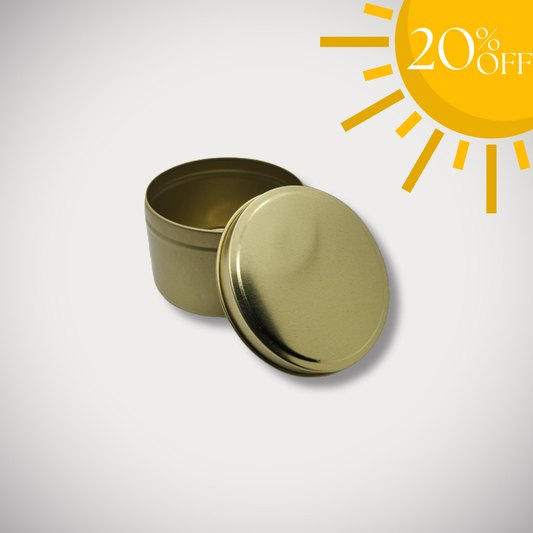 4oz Gold Candle Tin