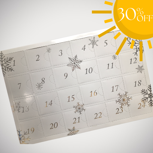 Snow Flake Advent Calendar (Box and Tray)