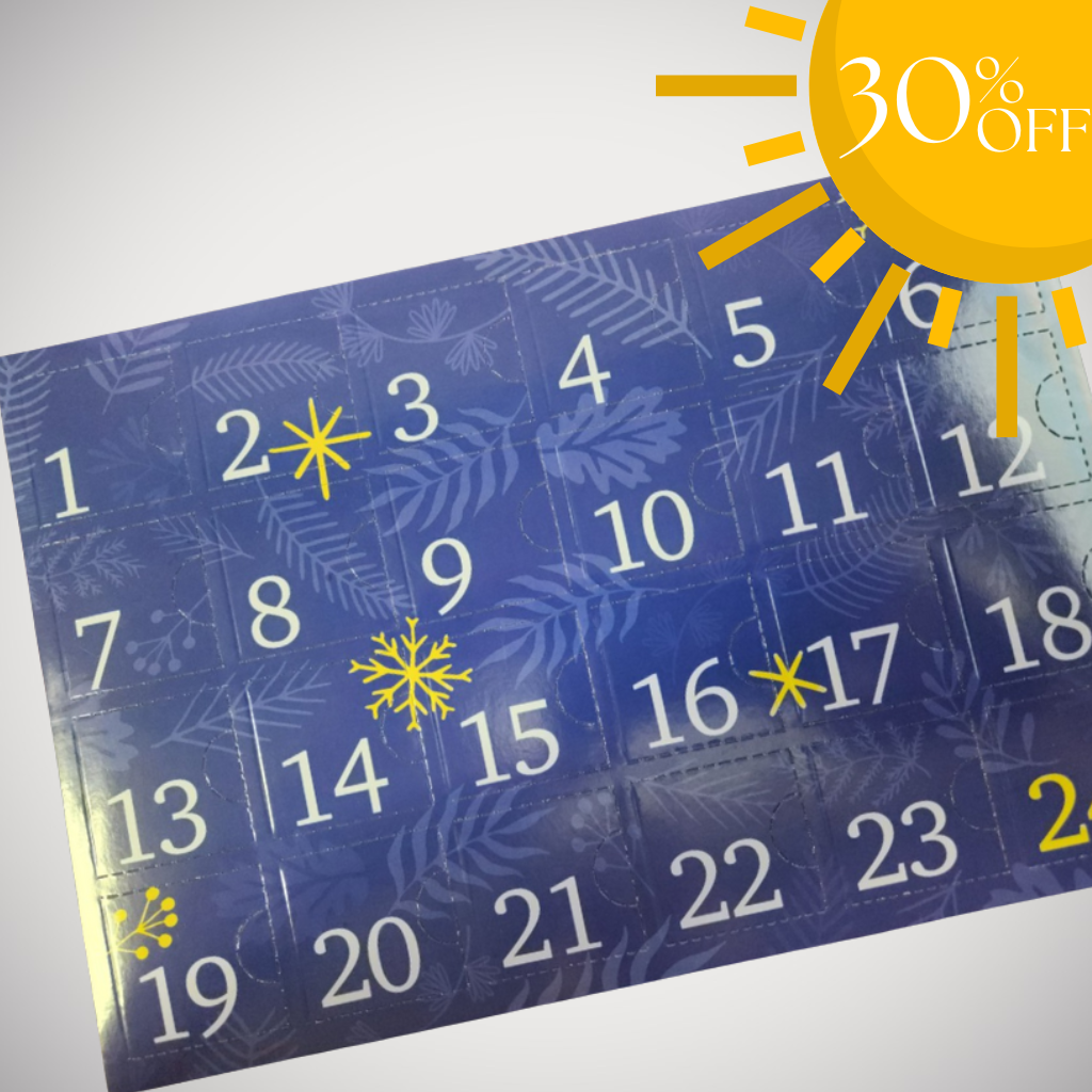 Blue Advent Calendar (Box and Tray)