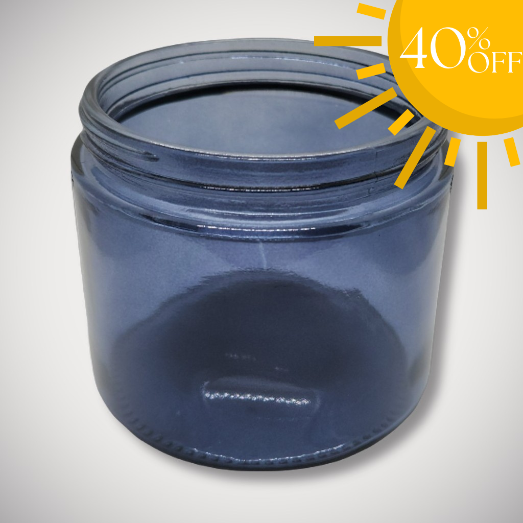 Translucent Black 12oz Wide Mouth Candle Vessel Jar