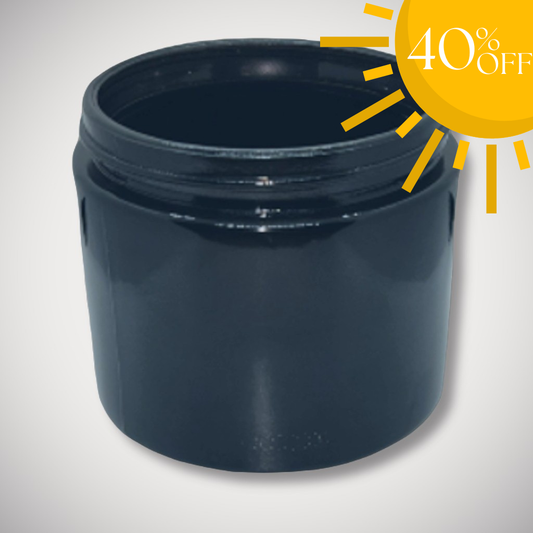 Solid Black 12oz Wide Mouth Candle Vessel Jar