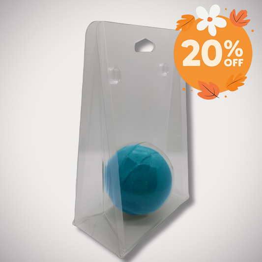 2.5" Diameter Standing Bath Bomb Clamshell