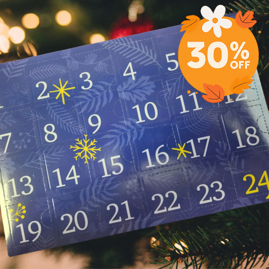 Blue Advent Calendar (Box and Tray)