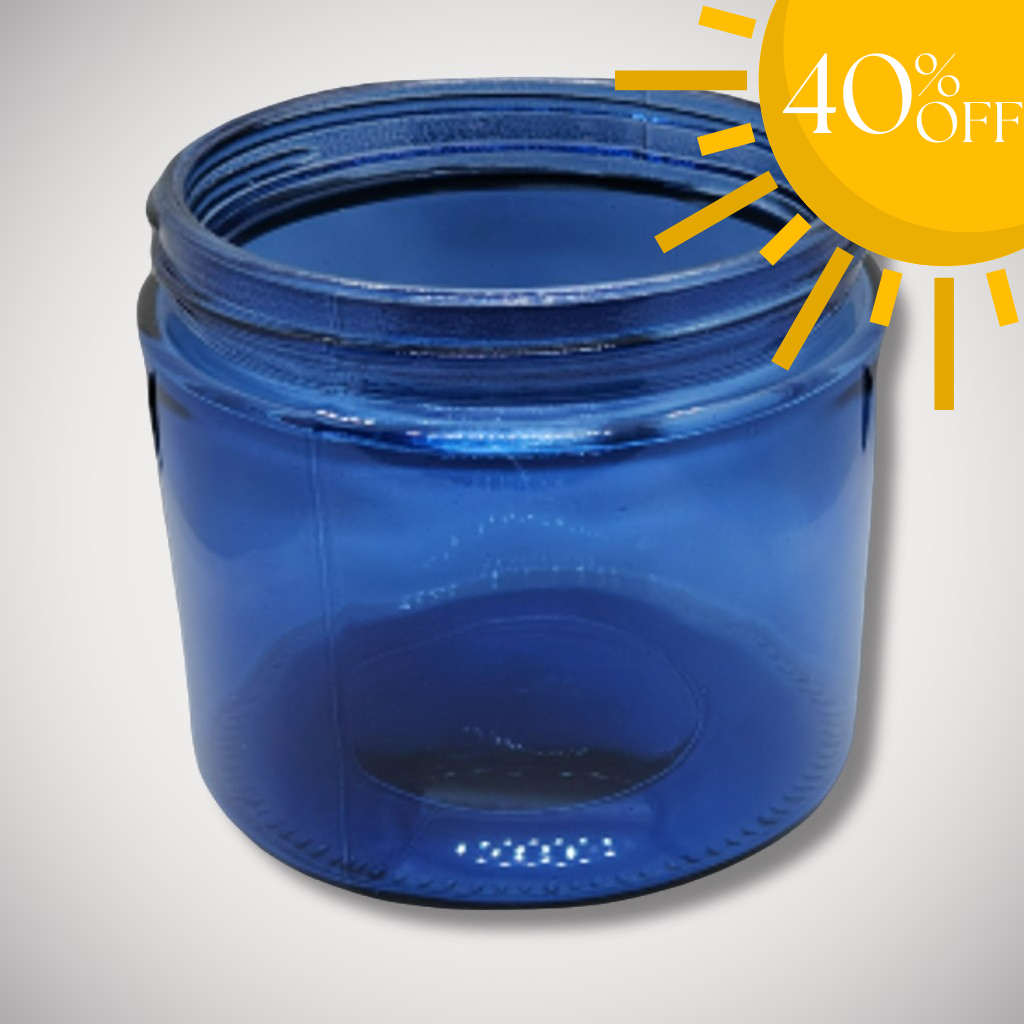 Blue 12oz Wide Mouth Candle Vessel Jar