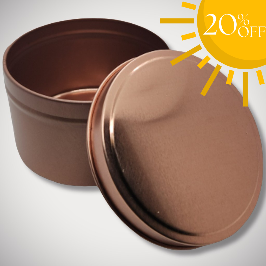 14oz Rose Gold Candle Tin