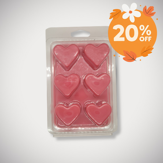 Heart Shape 6 Cavity Clamshell