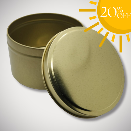 14oz Gold Candle Tin