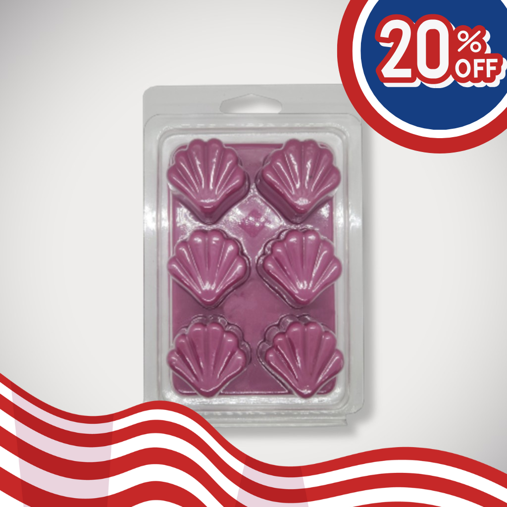 Seashell Shape 6 Cavity Clamshell