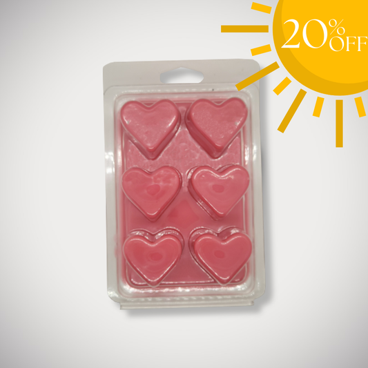 Heart Shape 6 Cavity Clamshell
