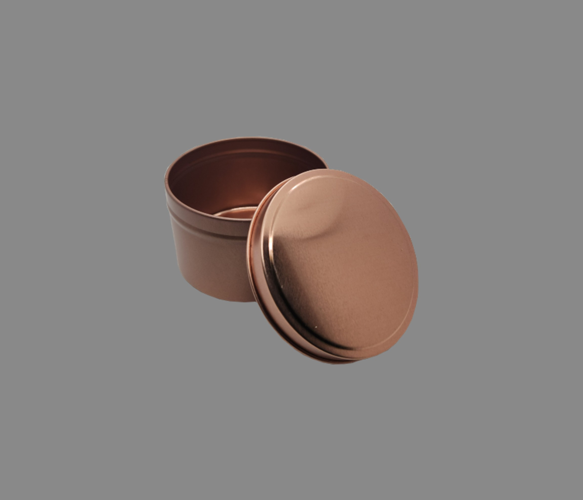 Wholesale High quality candle tins wholesale rose gold copper gold matte  black screw lid candle tins 4 oz ready to ship From m.