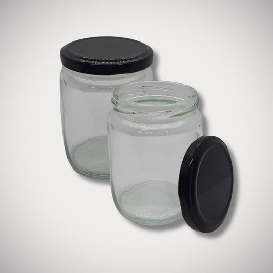 8 oz Clear Candle Jar Vessel (12 Pack)