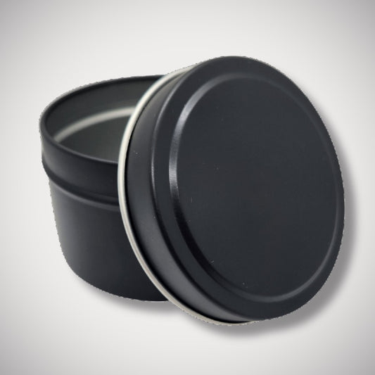 8oz Matte Black Candle Tin