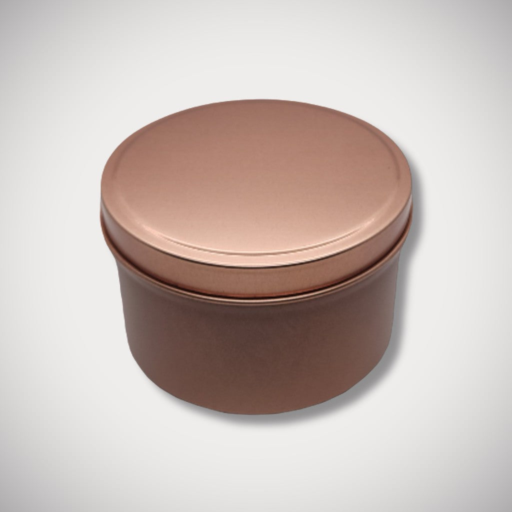 8oz Rose Gold Candle Tin