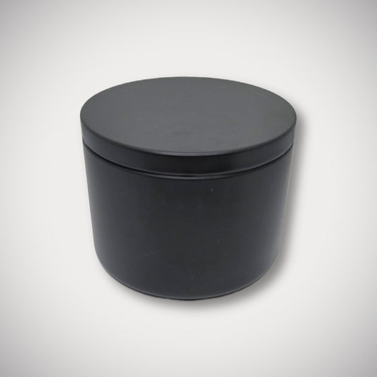 8oz Edgeless Matte Black Candle Tin