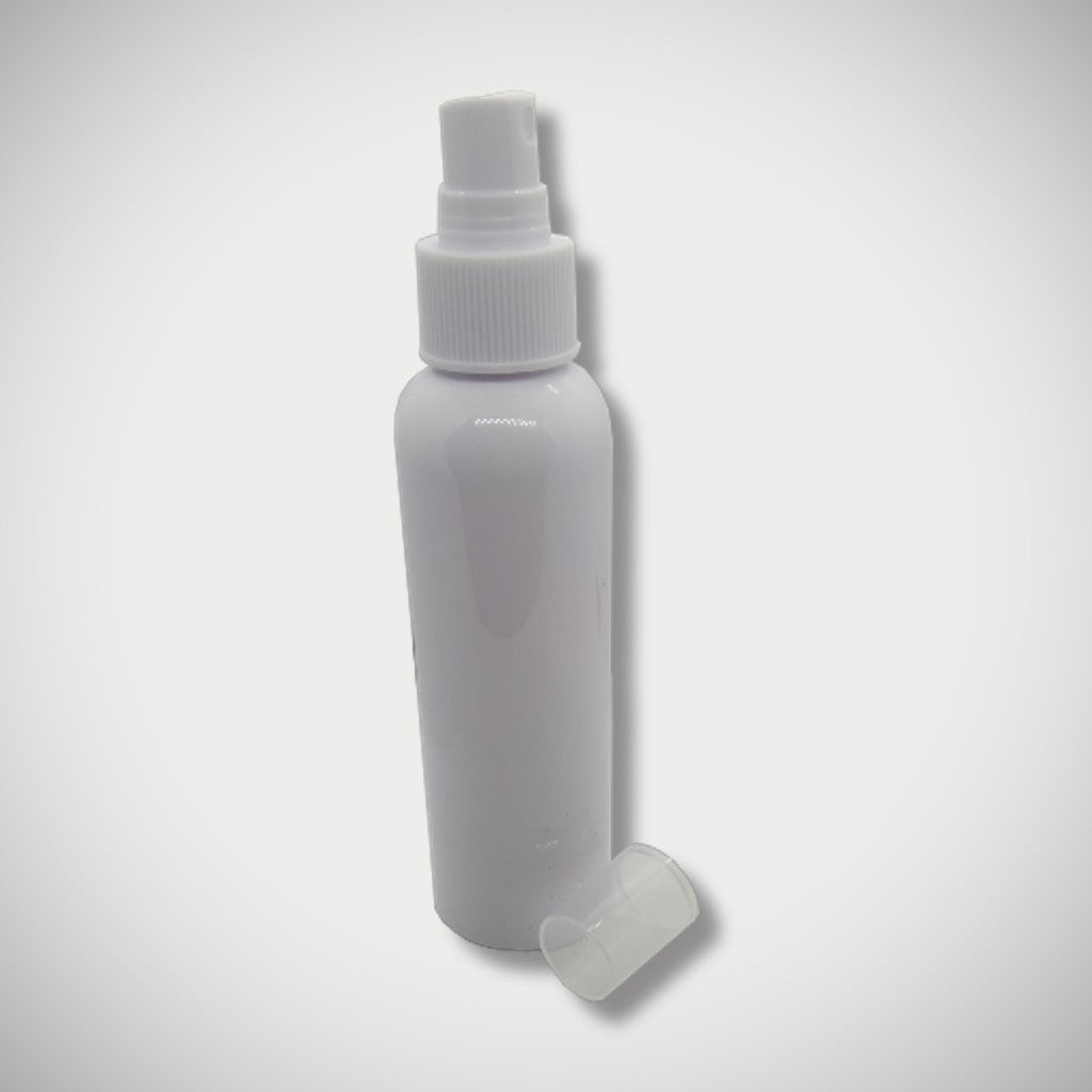 120ml (4oz) White Plastic Bottle and Sprayer