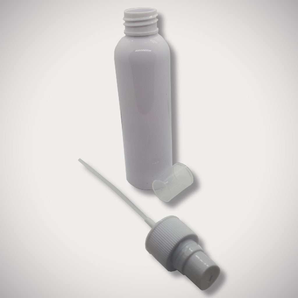 120ml (4oz) White Plastic Bottle and Sprayer