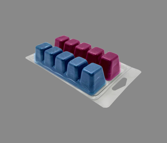 Wax Melt Clamshell - 10 Cavity 2 Sections