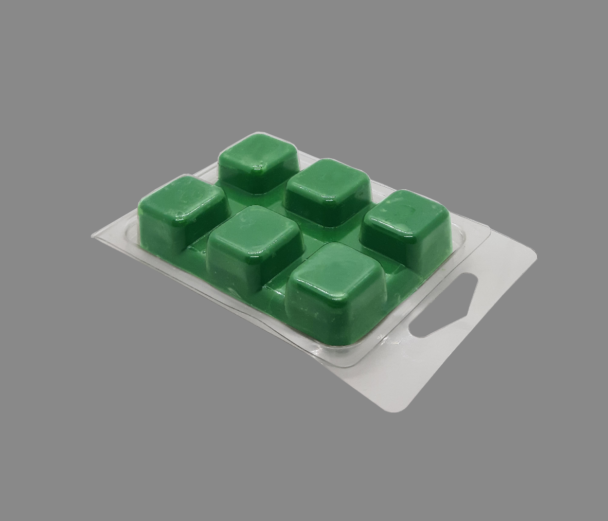 PET 6-Cavity Wax Melt Clamshell