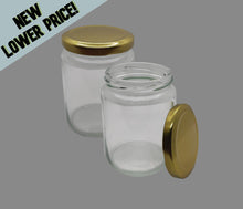 Load image into Gallery viewer, Candle Jar - 8oz Gold Lid
